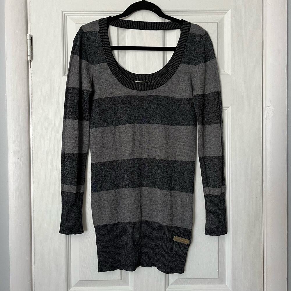 DKNY Jeans Striped Tunic Sweater - Size M